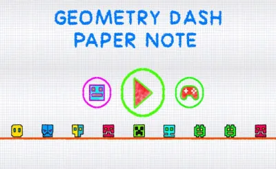 Geometry Dash Paper Note